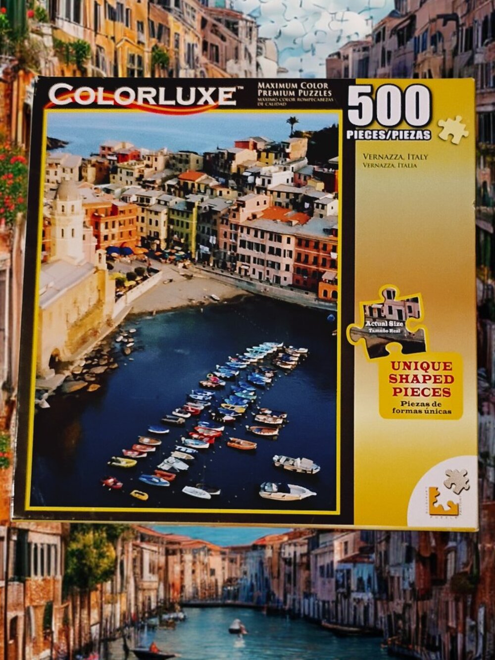 COLORLUXE Premium 500 Unique Shaped Pc Puzzle, Vernazza Italy